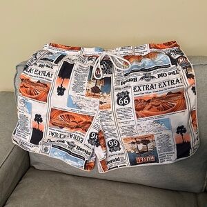No Boundaries Route 66 Americana Inspirer Men's Swim Trunks